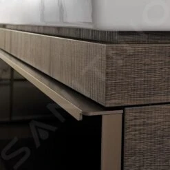 Geberit Citterio - Wastafelonderkast 750 Mm, Glanzend Zwart/eik Grijsbruin 500.557.JJ.1 -Badkamerartikelen Winkel e88ce1f86eabb44b070fd067 1