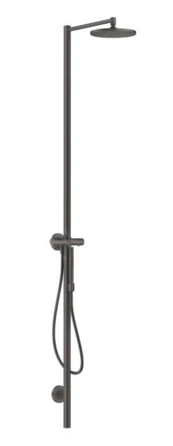 Axor Starck - Doucheset Met Thermostaat, Diameter 24 Cm, 1 Straalsoort, Geborsteld Zwart Chroom 12672340