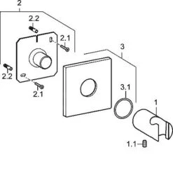 Hansa Houders - Douchehouder, Chroom 44440100 -Badkamerartikelen Winkel e8ab046dd9c68ce75f1657bd