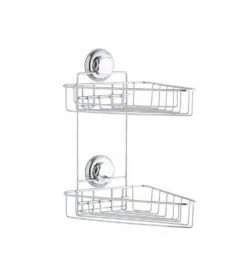 Compactor Bestlock - Hoekplank Met Zuignappen, Chroom RAN4686