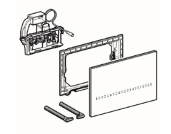 Geberit Sigma80 - Bedieningsplaat, Touch Free, Dual Flush Spoeling, Netvoeding, Spiegelglas 116.092.SM.1 -Badkamerartikelen Winkel f23d30b85368f4b2df664e3a
