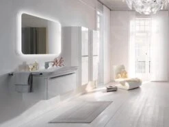 Geberit MyDay - Hoge Kast, 400x1500x275 Mm, 1 Deur, Glanzend Wit Y824000000 -Badkamerartikelen Winkel f47e7b9f3224ed7b311c16e9