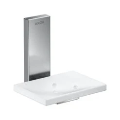 Axor Universal Rectangular - Zeepschaal Met Houder, Wit/chroom 42605000