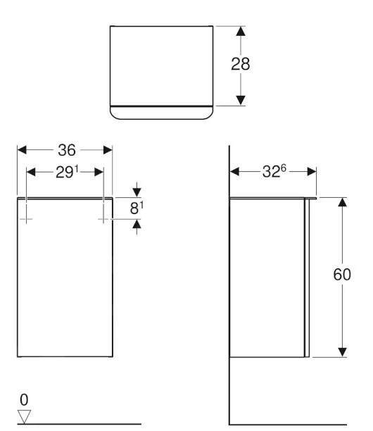 Geberit Smyle Square - Zijkast, Scharnieren Links, Glanzend Wit 500.360.00.1 4 Geberit Smyle Square - Zijkast, Scharnieren Links, Glanzend Wit 500.360.00.1 - Afbeelding 2