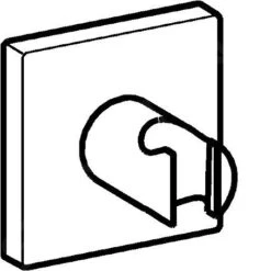 Hansa Houders - Douchehouder, Chroom 44440100 -Badkamerartikelen Winkel fce17b697ac19a43d6d3ceec