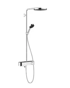 Hansgrohe Pulsify S - Douchesysteem 260 Met Badthermostaat ShowerTablet Select 400, 1 Straalsoort, Chroom 24230000